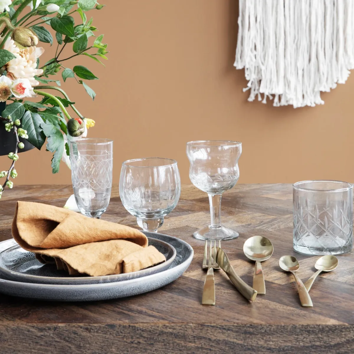 House Doctor Glas, Krus & Kopper|Borddækning>Champagneglas, HDVintage, Klar