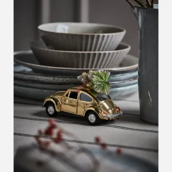 House Doctor Dekoration|Borddækning>Dekoration, HDXmas car, Gylden