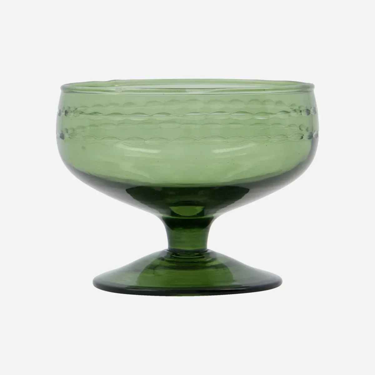 House Doctor Glas, Krus & Kopper|Borddækning>Dessertskål, HDVintage, Grøn