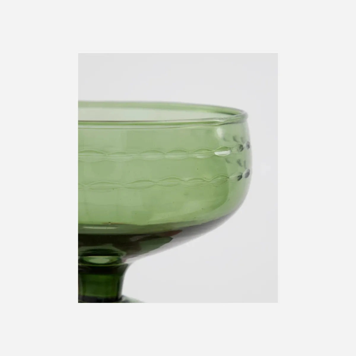 House Doctor Glas, Krus & Kopper|Borddækning>Dessertskål, HDVintage, Grøn