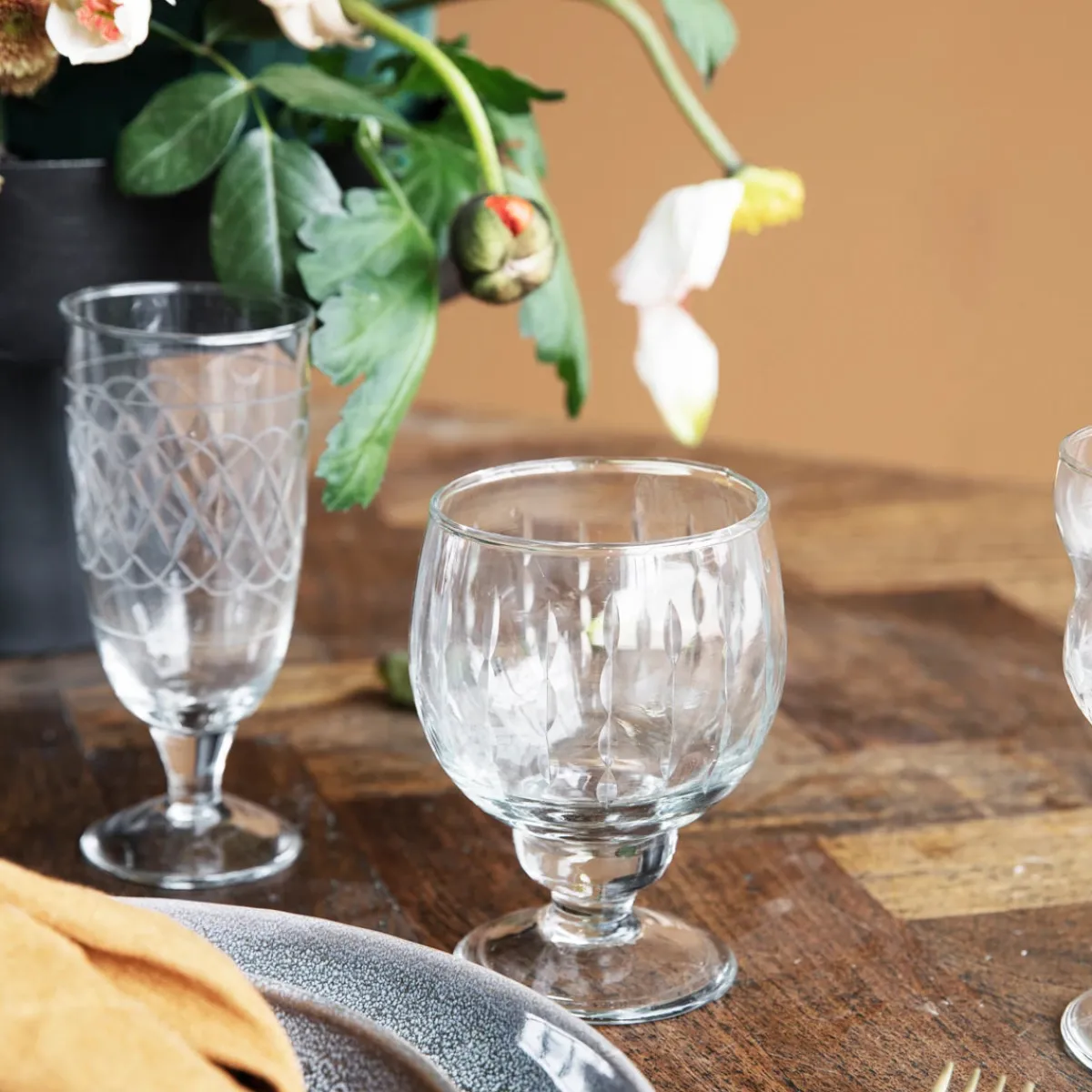 House Doctor Glas, Krus & Kopper|Borddækning>Hvidvinsglas, HDVintage, Klar