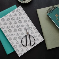 House Doctor Papir>Notesbog, HDDraw, White/Turqouise/Green
